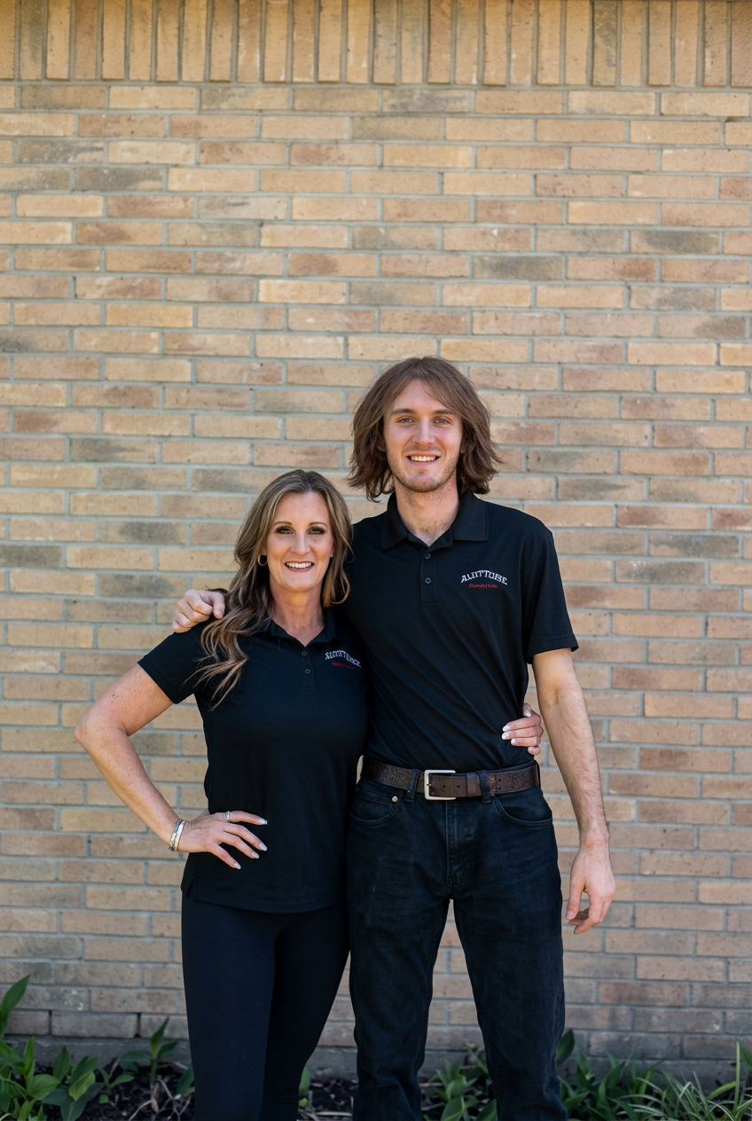 Shannon and her son — the family team behind Black Label Roof Co